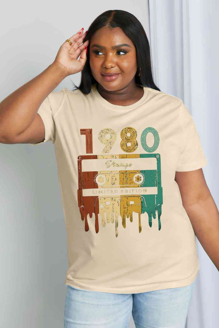 Simply Love Simply Love Full Size VINTAGE LIMITED EDITION Graphic Cotton Tee | 1mrk.com