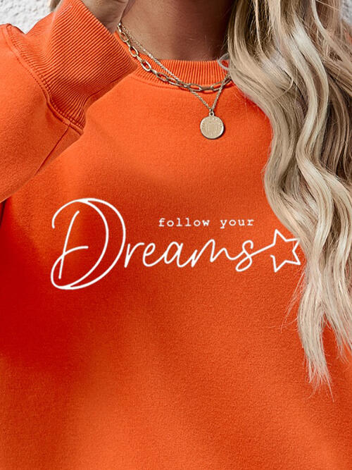 FOLLOW YOUR DREAMS Graphic Sweatshirt |1mrk.com