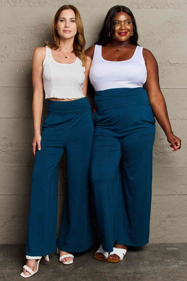 Culture Code My Best Wish Full Size High Waisted Palazzo Pants | 1mrk.com