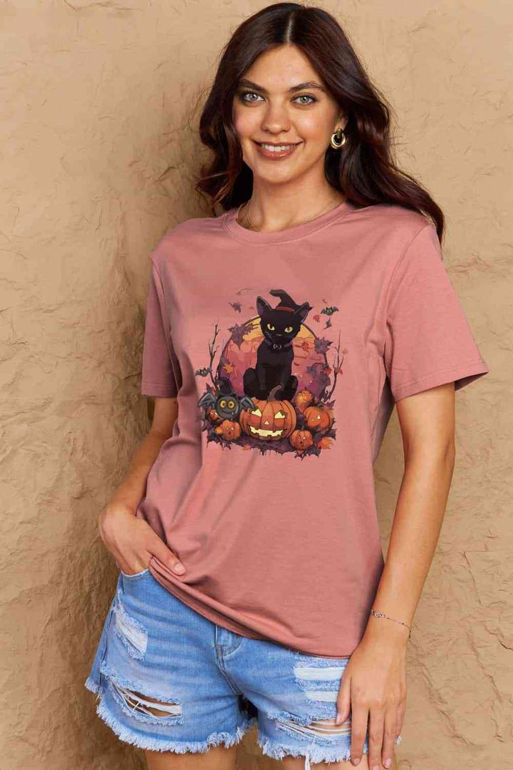 Simply Love Full Size Halloween Theme Graphic T-Shirt | 1mrk.com