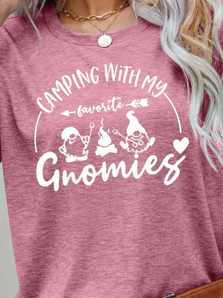 CAMPING WITH MY FAVORITE GNOMIES Graphic Tee | 1mrk.com