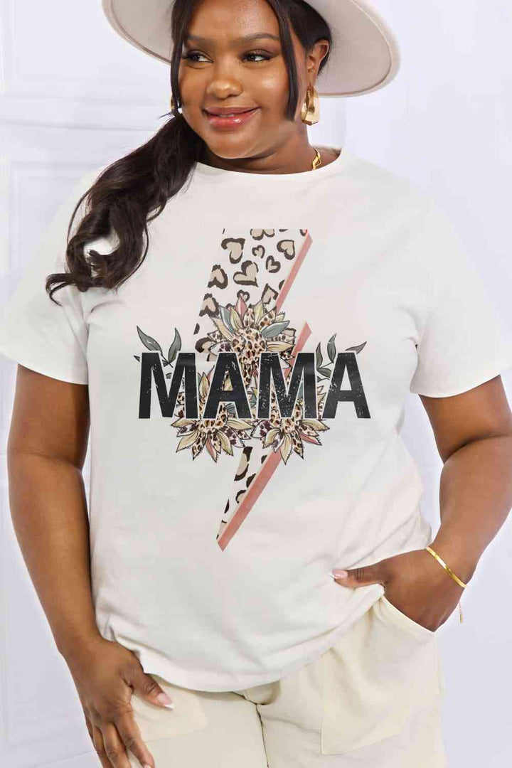 Simply Love Full Size MAMA Graphic Cotton Tee | 1mrk.com