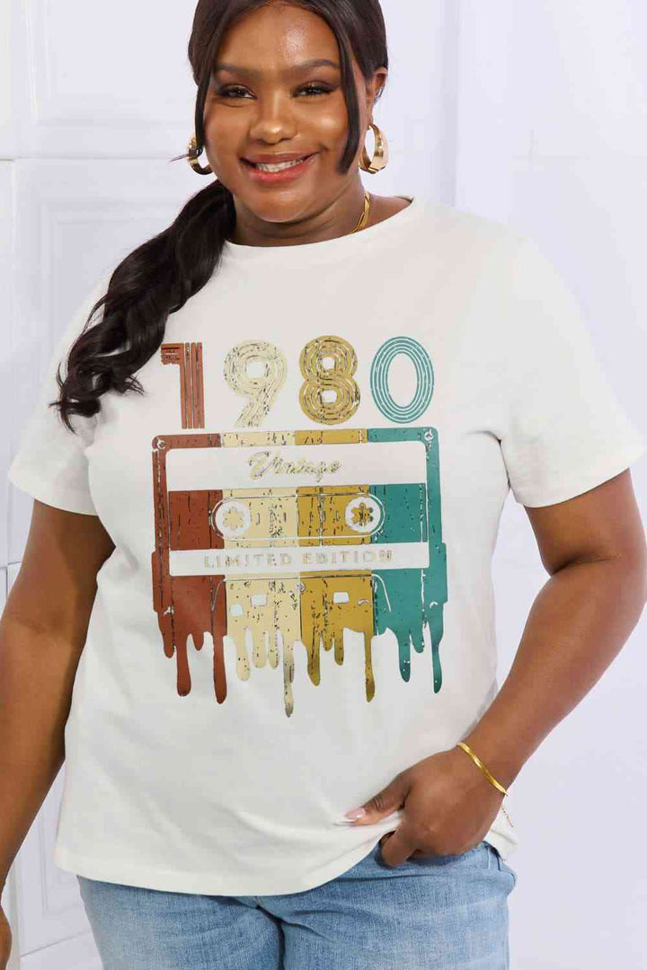 Simply Love Simply Love Full Size VINTAGE LIMITED EDITION Graphic Cotton Tee | 1mrk.com