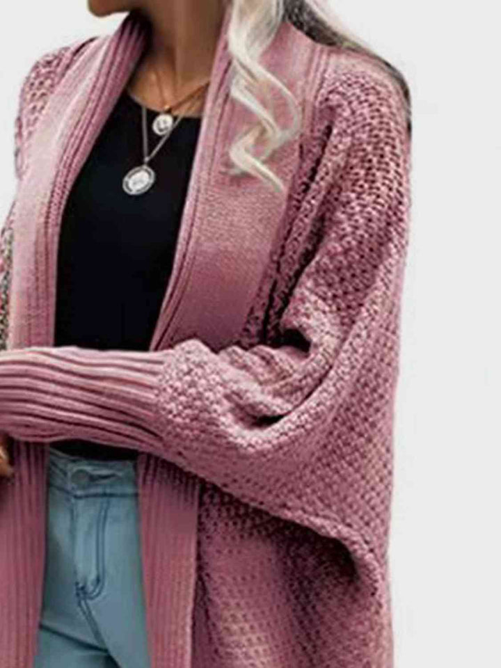 Open Front Long Sleeve Cardigan |1mrk.com