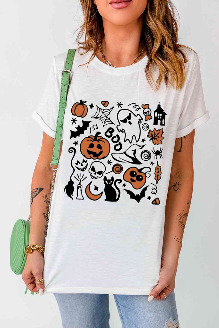 Halloween Graphic Short Sleeve T-Shirt | 1mrk.com