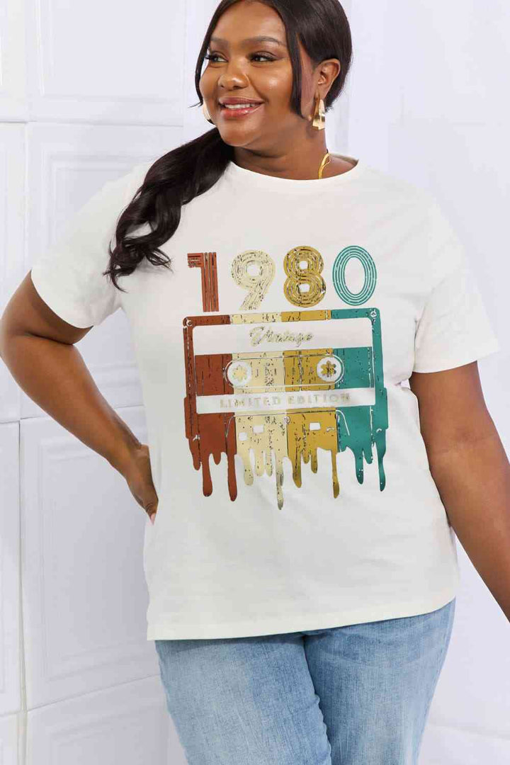 Simply Love Simply Love Full Size VINTAGE LIMITED EDITION Graphic Cotton Tee | 1mrk.com