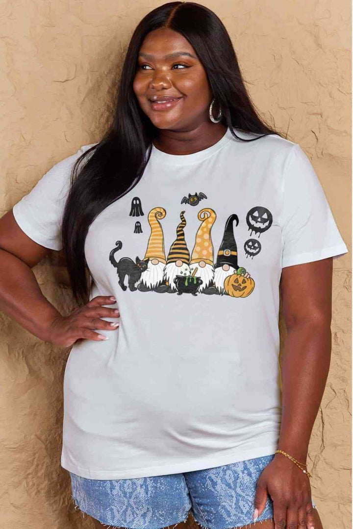 Simply Love Full Size Halloween Theme Graphic Cotton T-Shirt | 1mrk.com