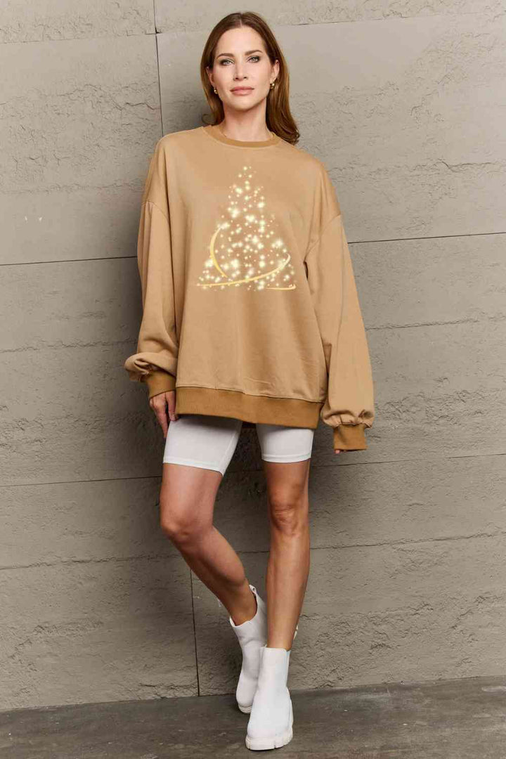 Simply Love Full Size Graphic Round Neck Sweatshirt |1mrk.com