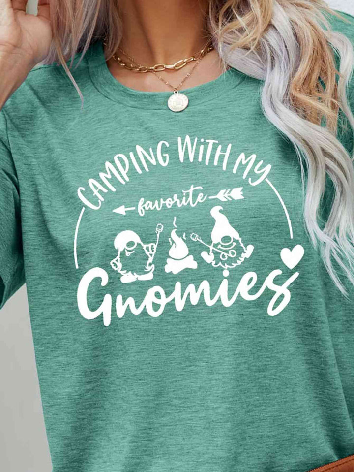 CAMPING WITH MY FAVORITE GNOMIES Graphic Tee | 1mrk.com