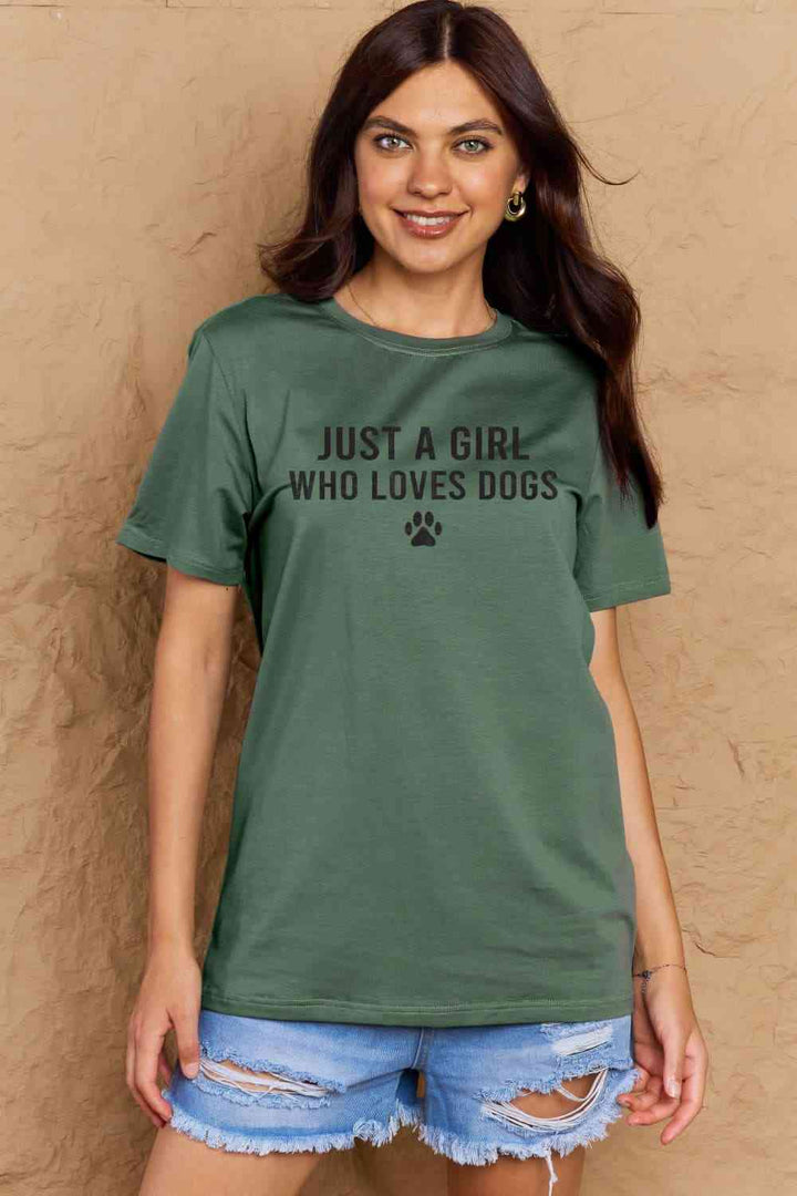 Simply Love Full Size Dog Paw Graphic Cotton T-Shirt | 1mrk.com