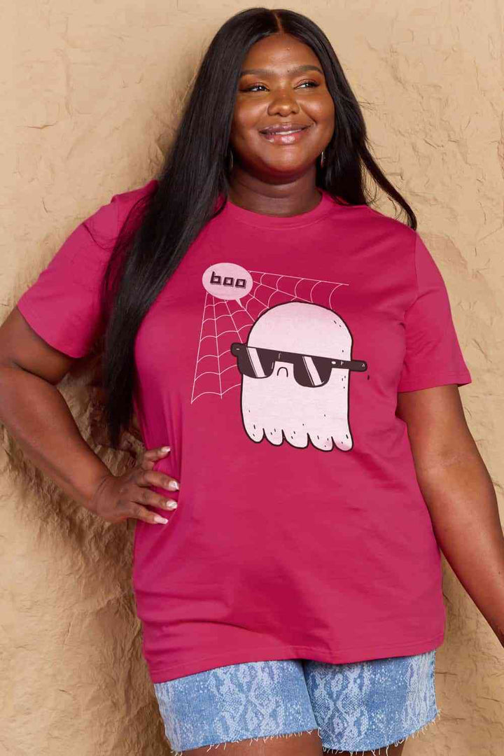Simply Love Full Size BOO Graphic Cotton T-Shirt | 1mrk.com