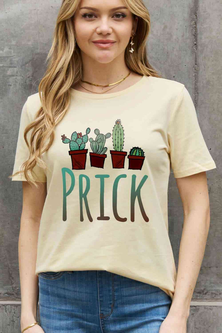 Simply Love Full Size PRICK Graphic Cotton Tee | 1mrk.com