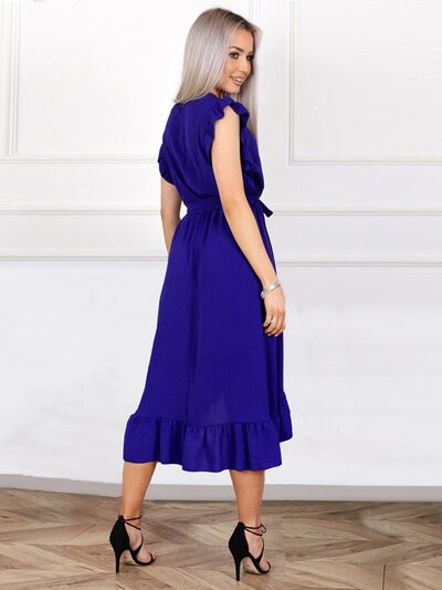 Tied Surplice Ruffle Hem Dress | Trendsi