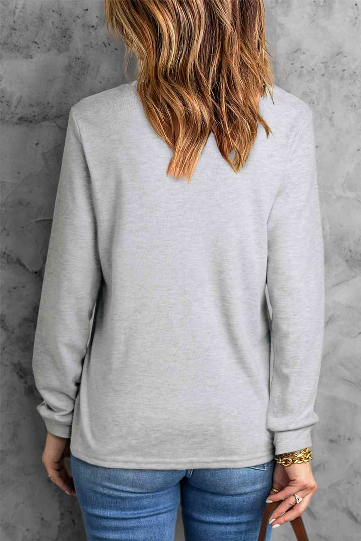 Round Neck Long Sleeve MOMSTER Graphic Sweatshirt |1mrk.com