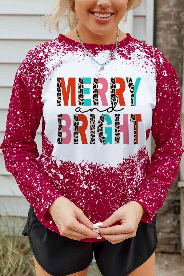 MERRY AND BRIGHT Graphic T-Shirt | 1mrk.com