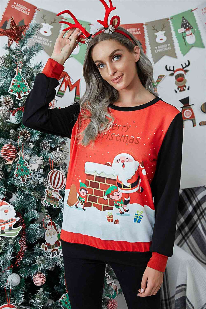 MERRY CHRISTMAS Long Sleeve Sweatshirt | 1mrk.com