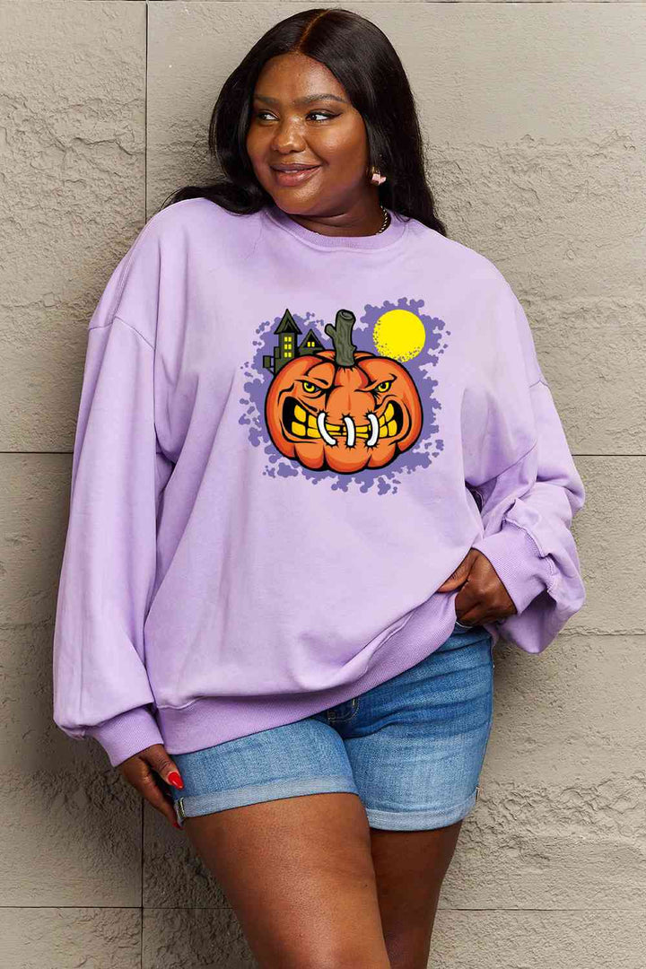 Simply Love Full Size Graphic Round Neck Sweatshirt |1mrk.com