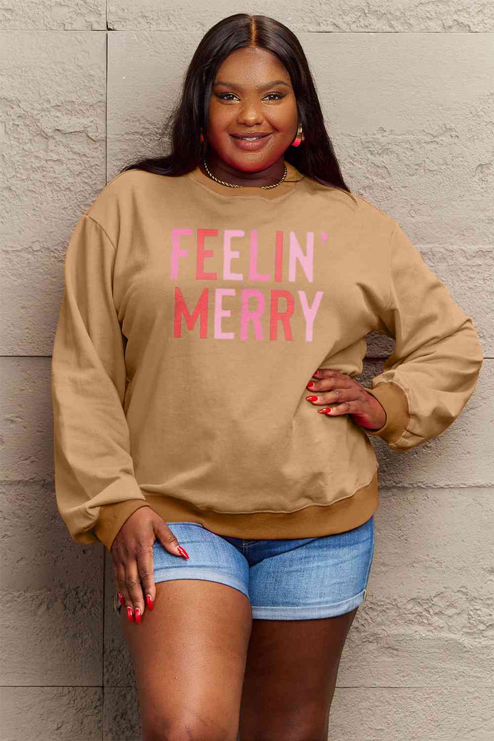 Simply Love Full Size Graphic Round Neck Sweatshirt |1mrk.com