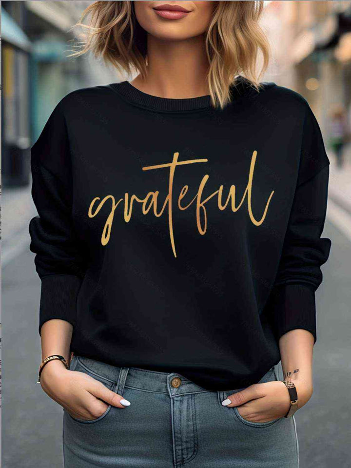 GRATEFUL Round Neck Sweatshirt | 1mrk.com