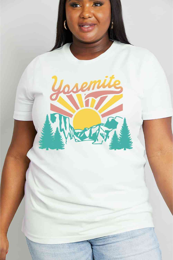 Simply Love Full Size YOSEMITE Graphic Cotton Tee | 1mrk.com