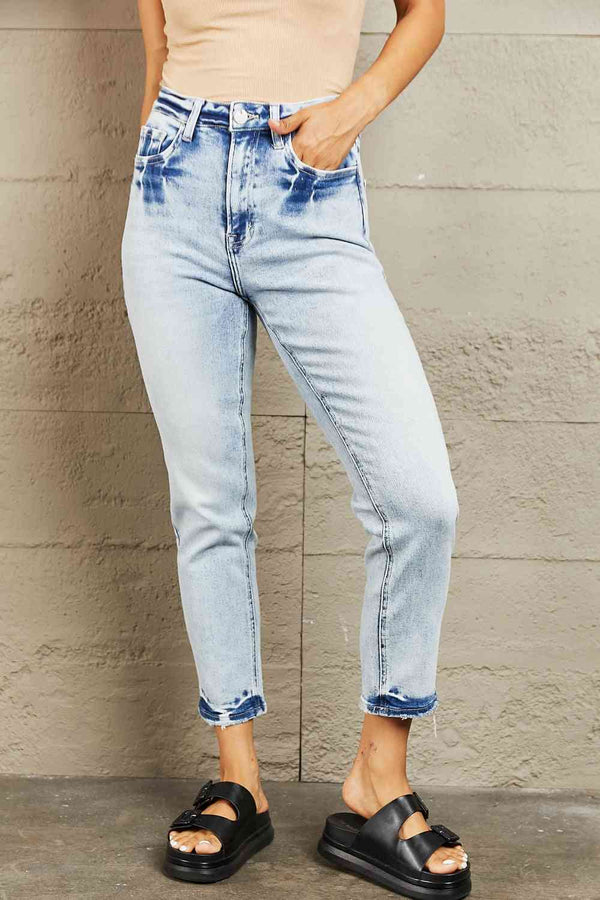 BAYEAS High Waisted Accent Skinny Jeans | 1mrk.com