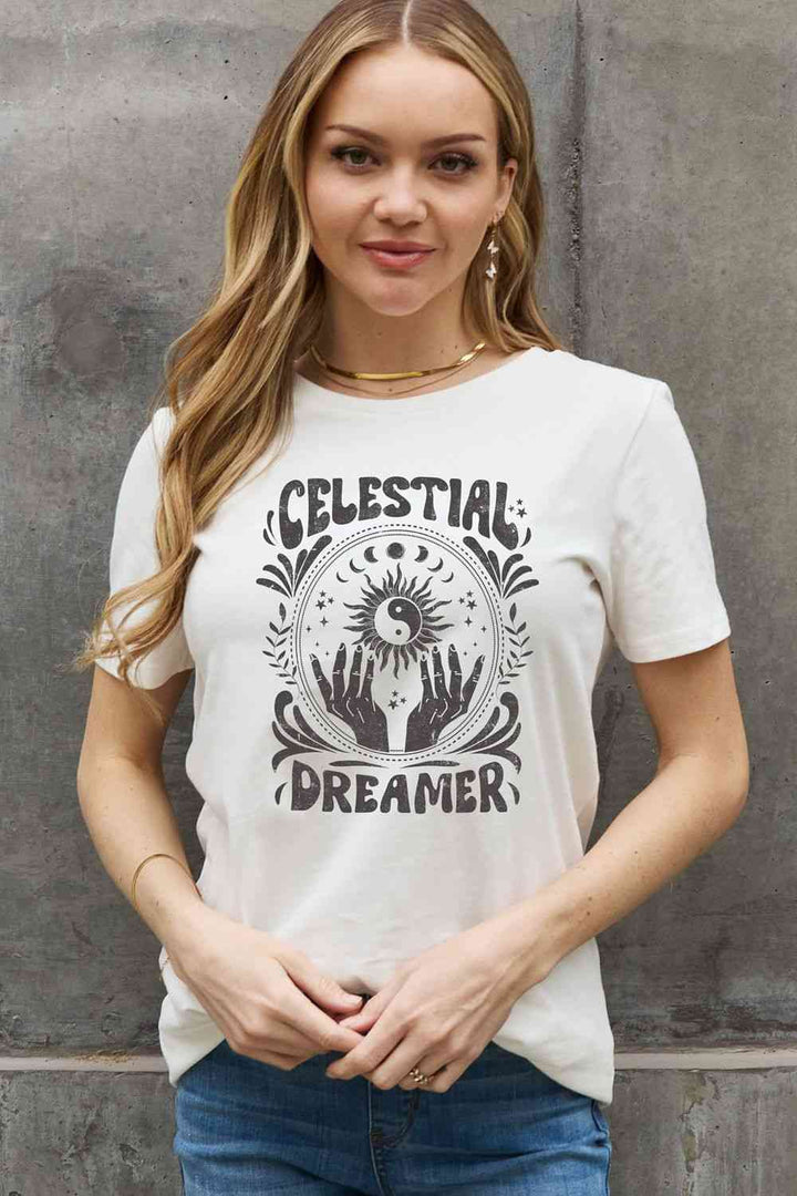 Simply Love Simply Love Full Size CELESTIAL DREAMER Graphic Cotton Tee | 1mrk.com