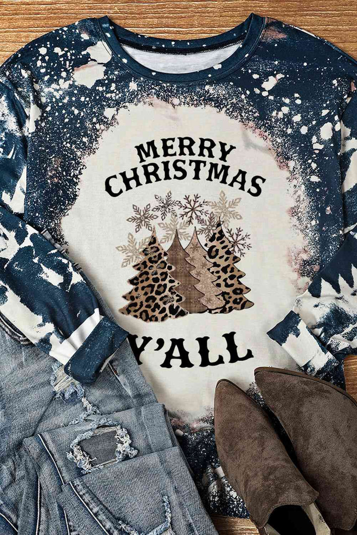 MERRY CHRISTMAS Y'ALL Graphic T-Shirt | 1mrk.com