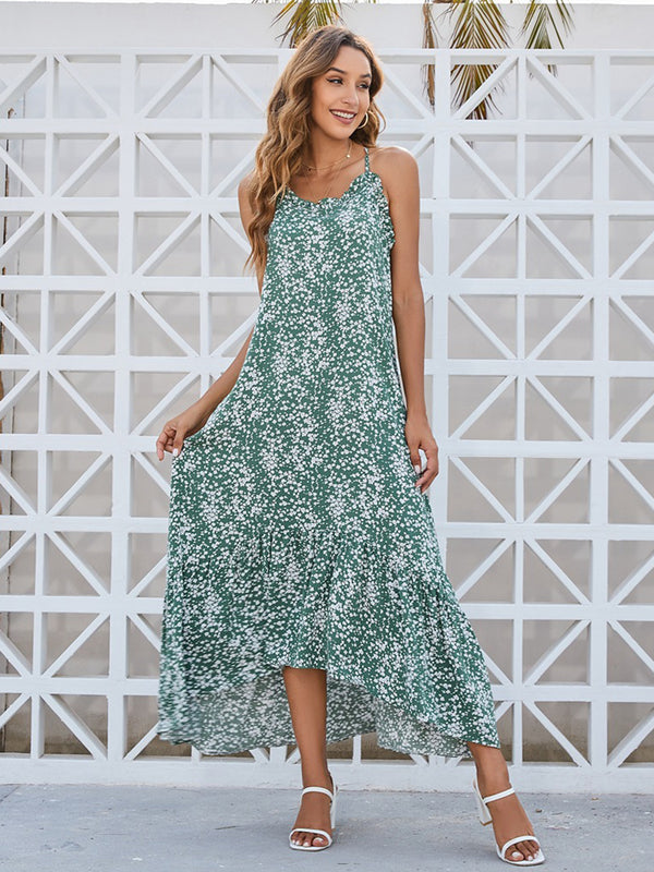 Ditsy Floral Scoop Neck Midi Cami Dress | Trendsi