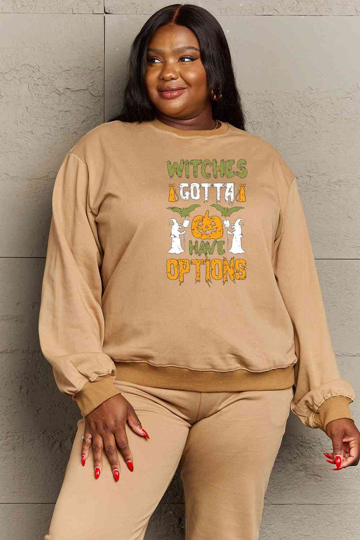 Simply Love Full Size Graphic Drop Shoulder Sweatshirt |1mrk.com