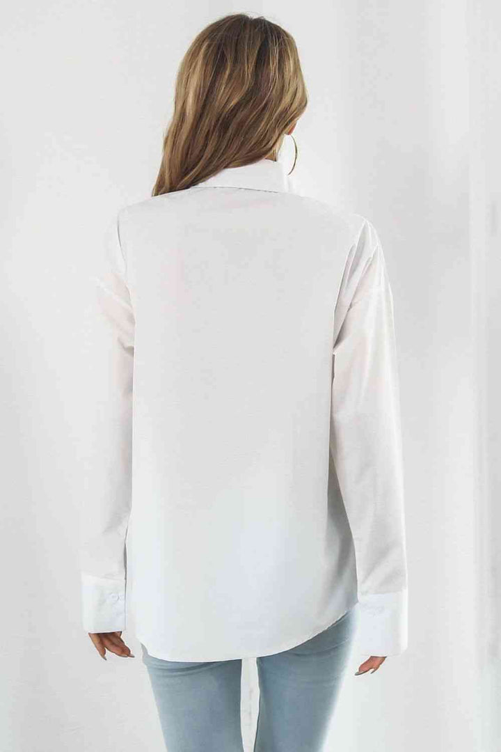 Dropped Shoulder Longline Shirt |1mrk.com