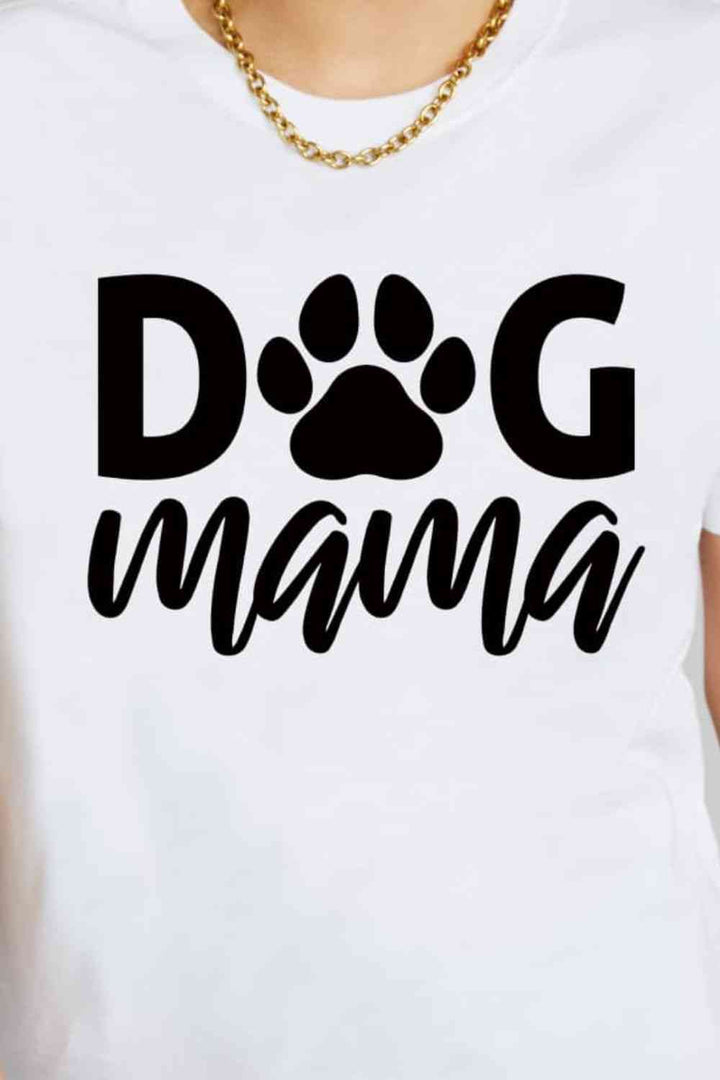 Simply Love Full Size DOG MAMA Graphic Cotton T-Shirt | 1mrk.com