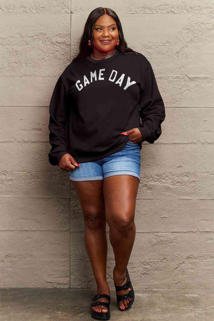 Simply Love Full Size GAME DAY Graphic Sweatshirt | 1mrk.com