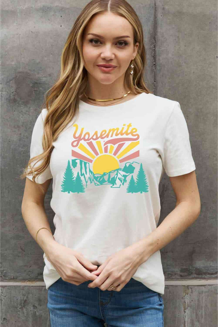 Simply Love Full Size YOSEMITE Graphic Cotton Tee | 1mrk.com