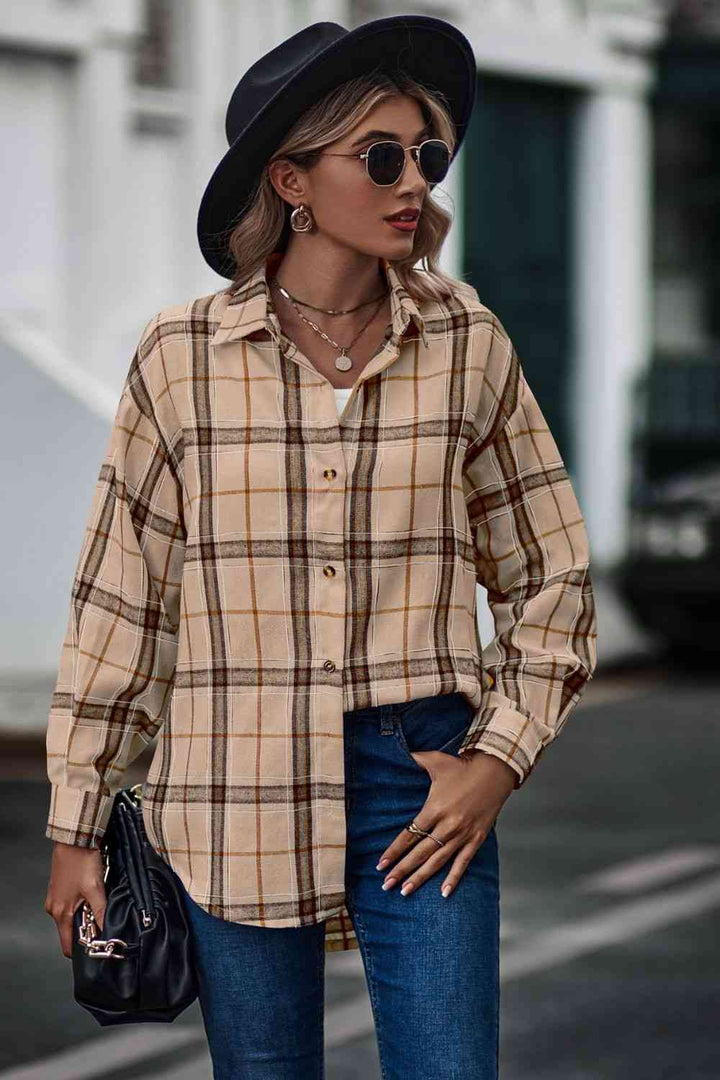 Plaid Long Sleeve Shirt |1mrk.com