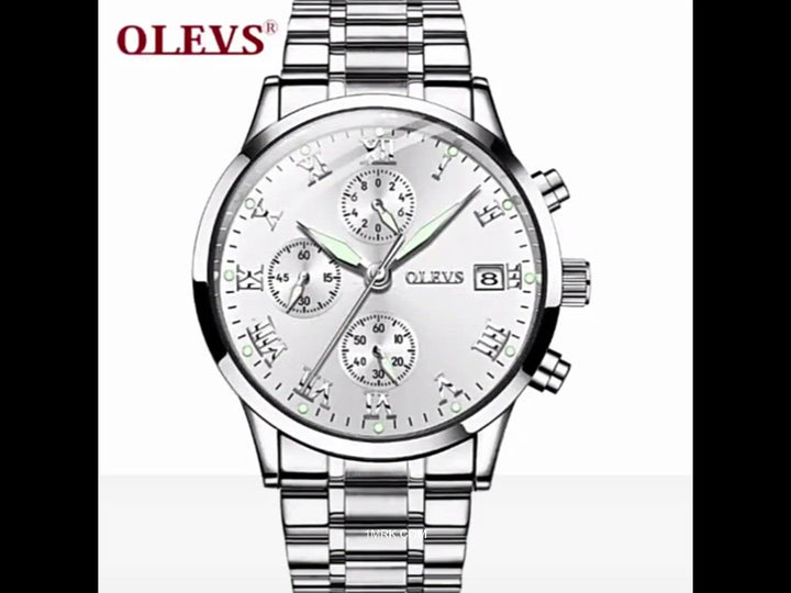 OLEVS 5569 Watch Steel Band Water Resistant Feature freeshipping - 1mrk.com
