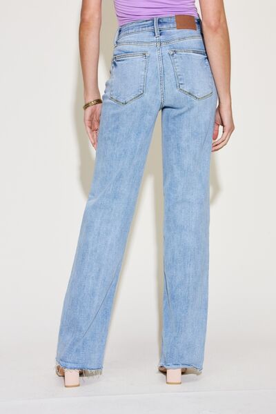 Judy Blue Full Size V Front Waistband Straight Jeans |1mrk.com