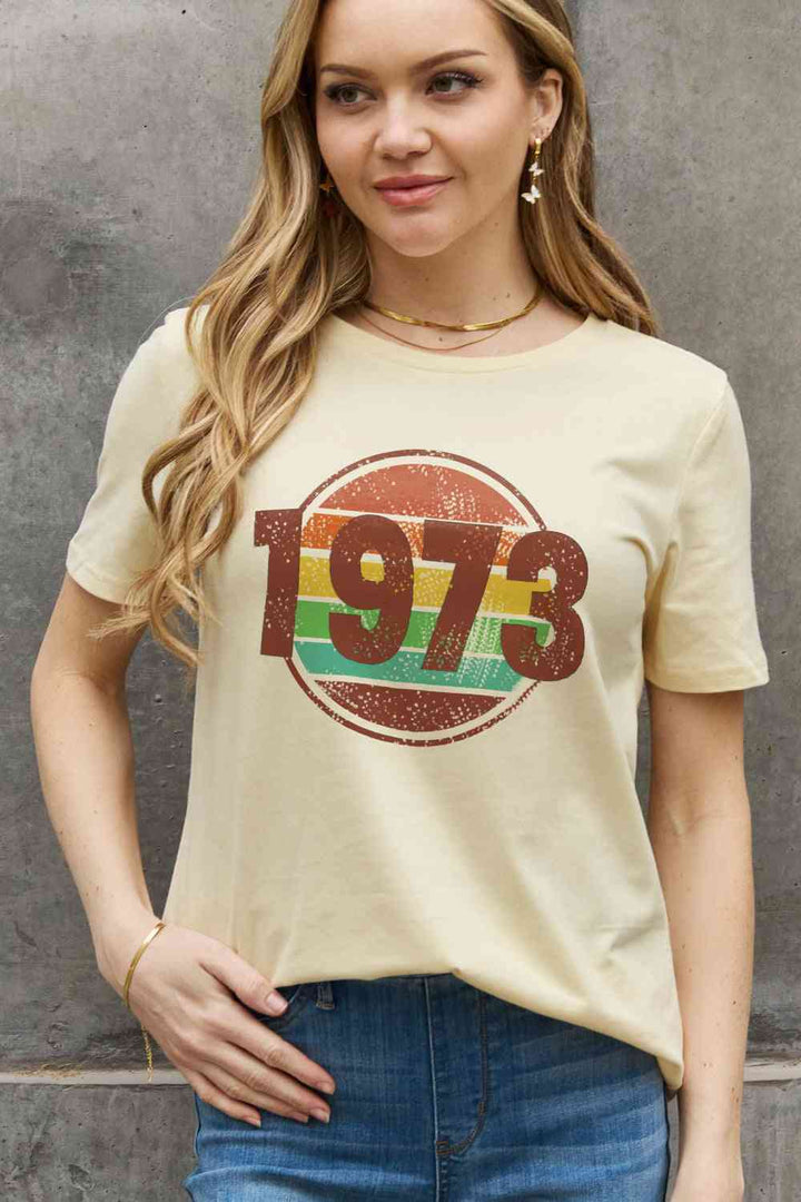 Simply Love Simply Love Full Size 1973 Graphic Cotton Tee | 1mrk.com