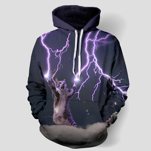 Full Size Printed Drawstring Hoodie with Pockets |1mrk.com