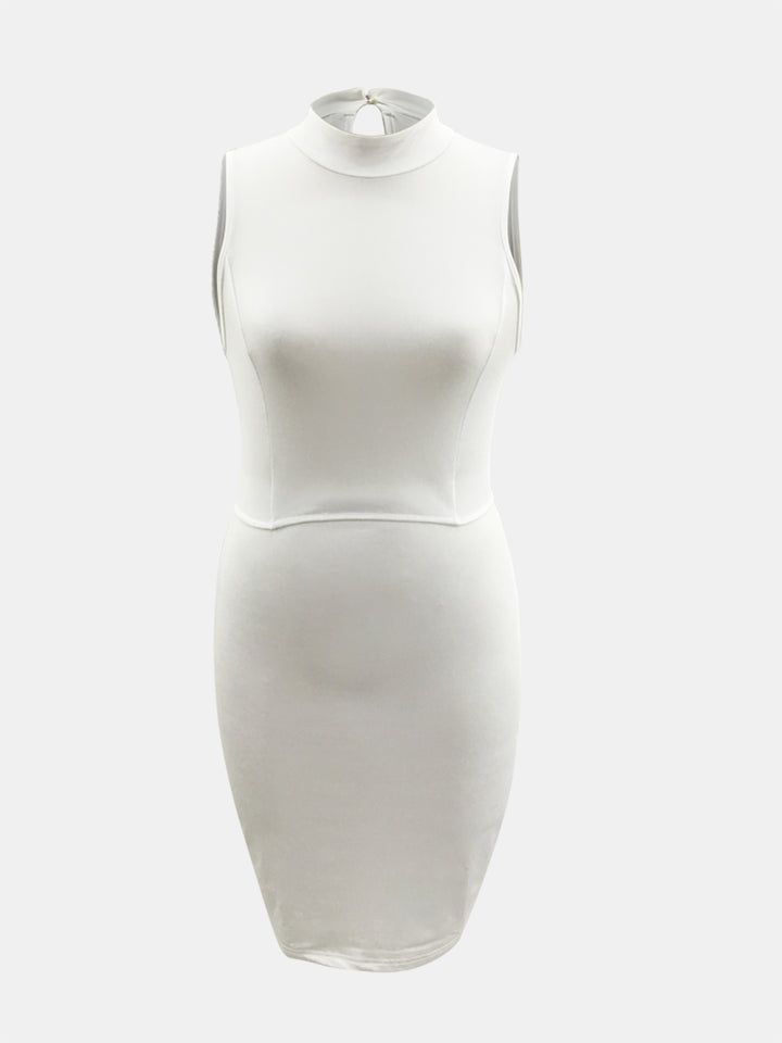 Cutout Mock Neck Sleeveless Dress | Trendsi