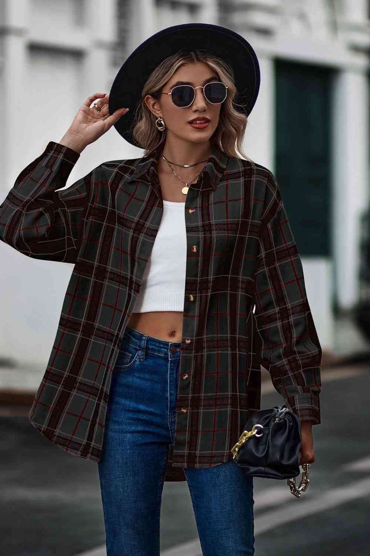 Plaid Long Sleeve Shirt |1mrk.com