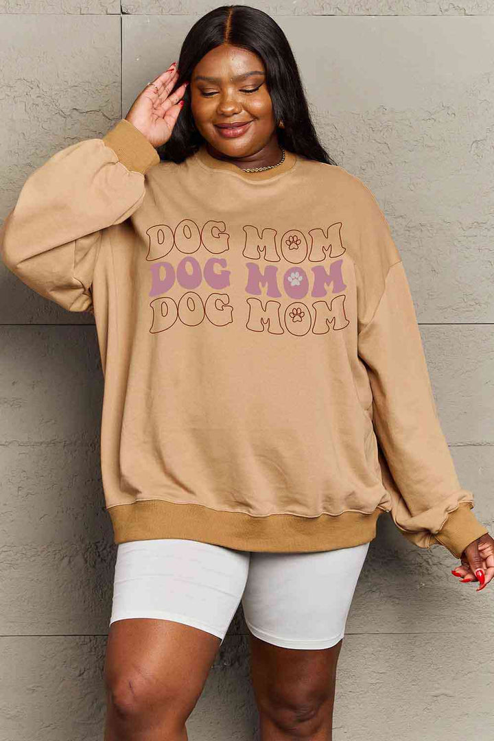 Simply Love Simply Love Full Size Graphic DOG MOM Sweatshirt |1mrk.com