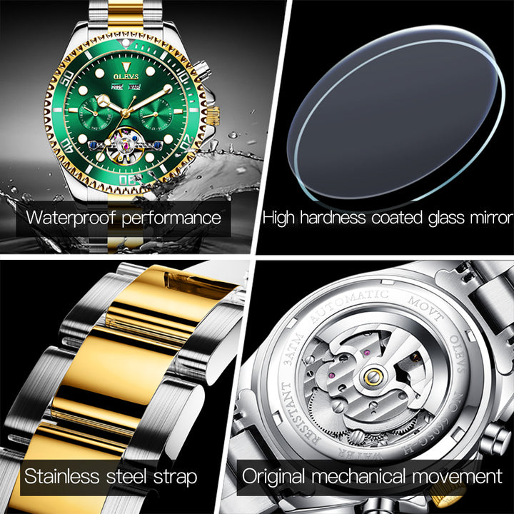 Watches OLEVS 6605 Low Price Waterproof Stainless Steel Luxury Mechanical OLEVS