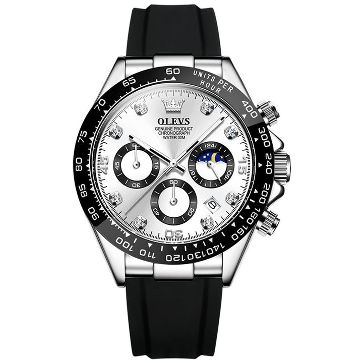 OLEVS 2875 Watches Strap Quartz New Mens Chronograph Luxury Sports OLEVS