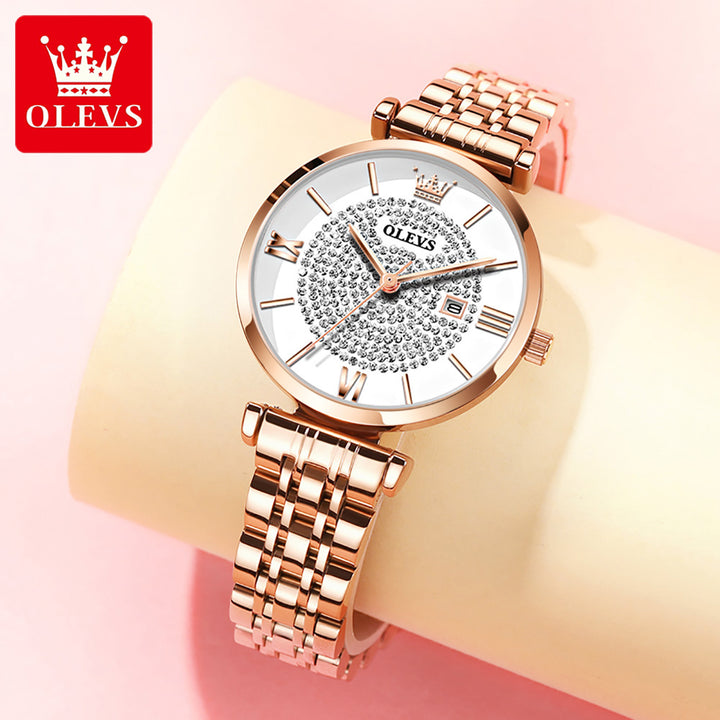 Watches 6892 OLEVS Fashion Lady Gift Casual Business Stainless Steel OLEVS