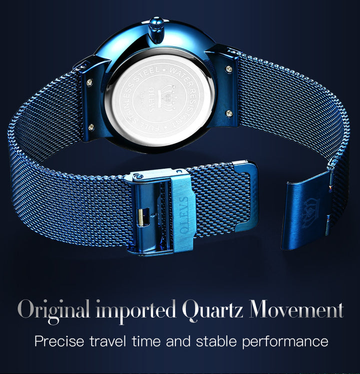 OLEVS Auto Date Luxury Brand Men Fashion Casual Quartz Watch Mesh Band | 1mrk.com