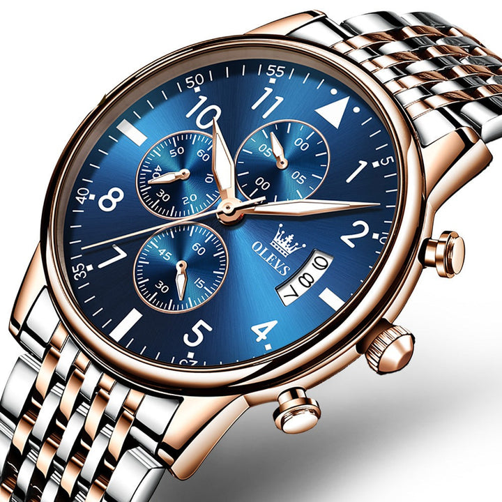 Watches 2869 OLEVS Brand Men Business Quartz Sport Luxury Waterproof Coin OLEVS