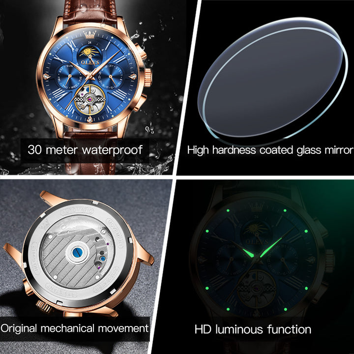Olevs 9912 watches men waterproof digital luxury automatic | 1mrk.com