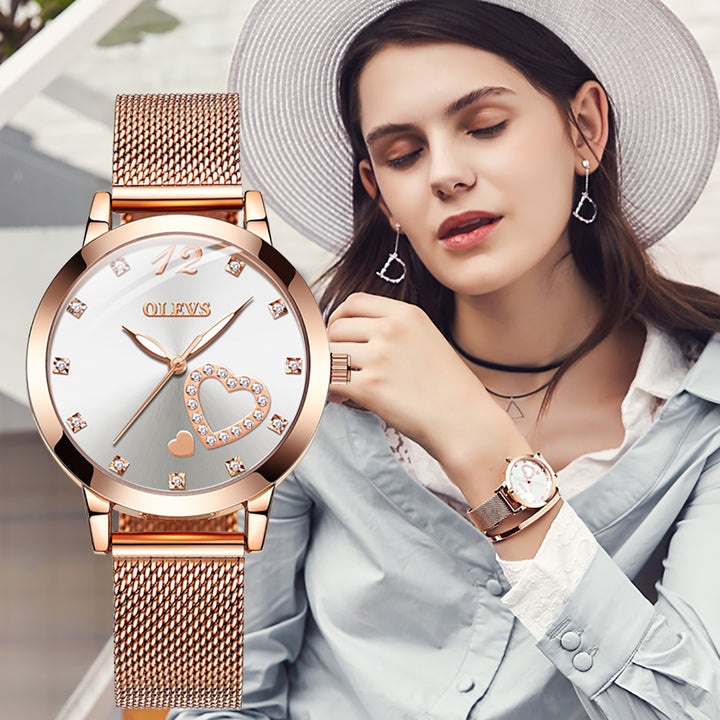 OLEVS 5189 Fashion Quartz Watches Beautiful Lady Wristwatch Women | 1mrk.com