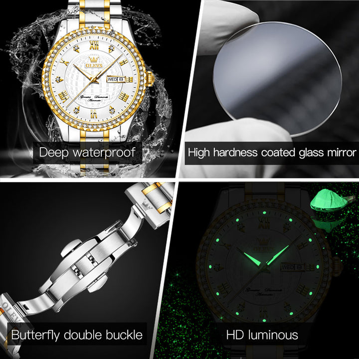 Olevs 6616 WristWatch Watch Fashion Business Mechanical OLEVS