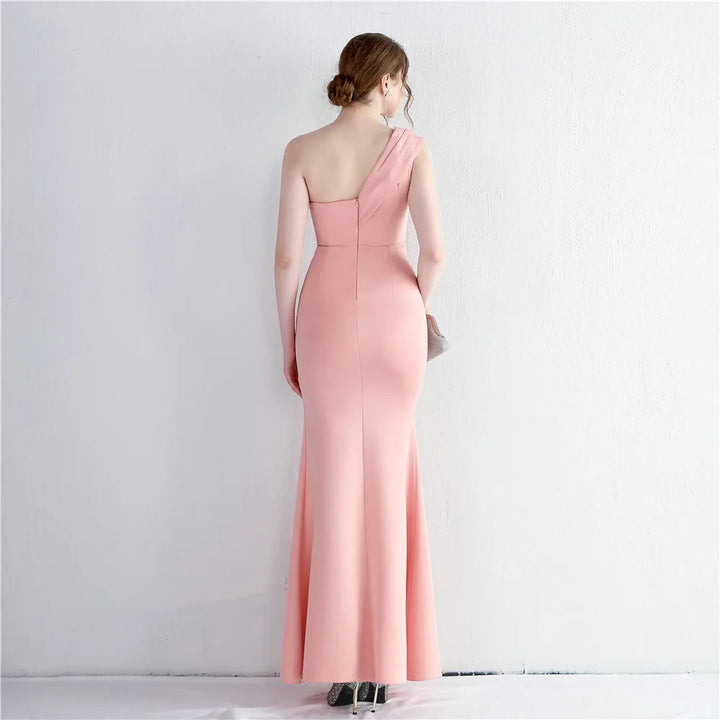 Satin dresses Fashion Sexy Trumpet Celebrities Party Prom Evening Dress |1mrk.com